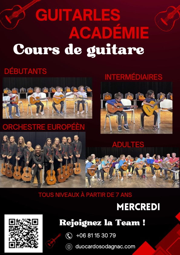 Les cours de guitare