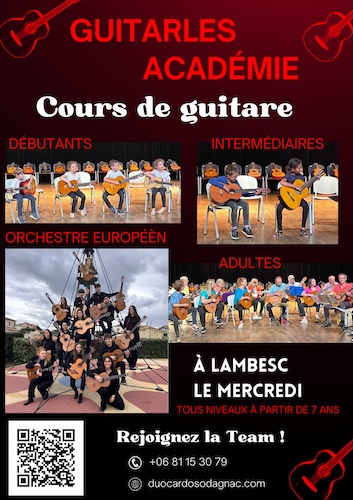 Nos cours de guitare